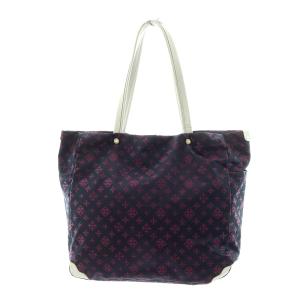 russet トートバッグ 総柄 ナイロン 紫 パープル