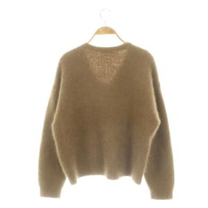 BEAUTY&YOUTH UNITED ARROWS ヘアリーVネックニットプルオーバー セーター 長袖 モカ