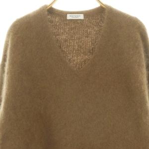 BEAUTY&YOUTH UNITED ARROWS ヘアリーVネックニットプルオーバー セーター 長袖 モカ
