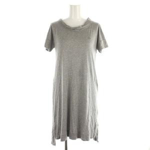 ワンピース チュニック ミニ 半袖 2 杢グレー /ES OS