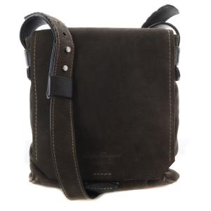 スエード フラップショルダー ロゴ 茶色 ブラウン 249334 /SR6 OH