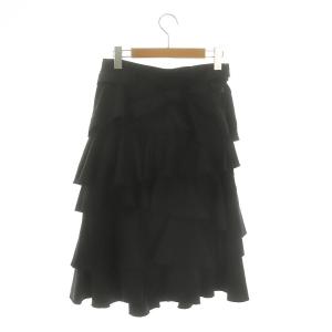 COMME des GARCONSブラックラップスタイル ティアードスカート COMME des GARCONSブラックラップスタイル ティアードスカート