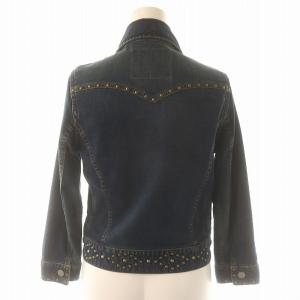 HYSTERIC GLAMOUR デニムジャケット Gジャン ジージャン スタッズ フルジップ フリーサイズ インディゴブルー