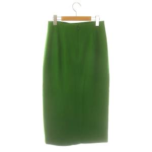 JOURNAL STANDARD L'ESSAGE 23AW LUMINARY タイトスカート ロング ウール フロントスリット 38 緑 グリーン