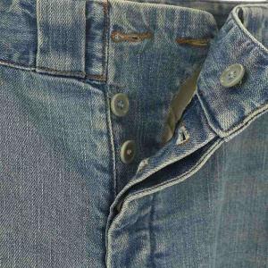 PRADA プラダ 加工デニムショートパンツ ボタンフライ 38 青 ブルー