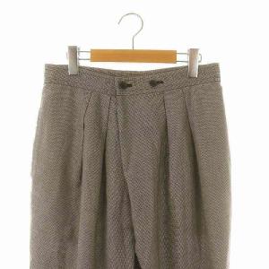 COMME des GARCONS COMME des GARCONS サルエルパンツ タック 千鳥柄 S 黒 ブラック 白 ホワイト