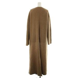 AURALEE CAMELHAIR RIB ニットカーディガン ロング 長袖 ベージュ