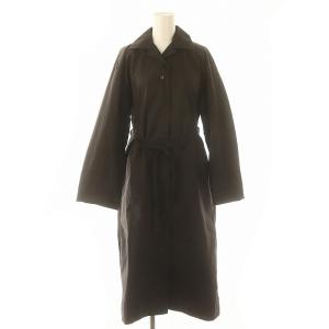 シャツワンピース ロング 長袖 オープンカラー 0 チャコールグレー /DO OS