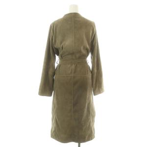 Ron Herman ロングコート ラムレザー XS ベージュ /MF OS