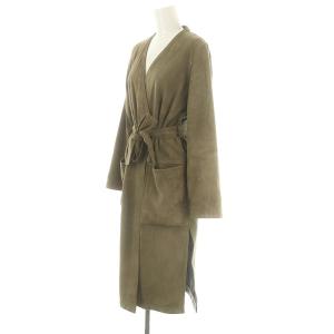 Ron Herman ロングコート ラムレザー XS ベージュ /MF OS