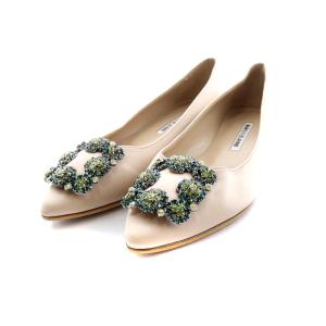 HANGIS フラットシューズ 36 ベージュ