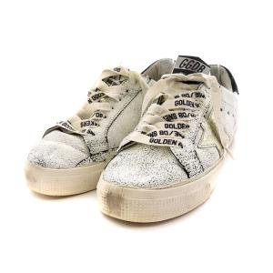 GOLDEN GOOSE MAY ローカットスニーカー USED加工 36 ホワイト