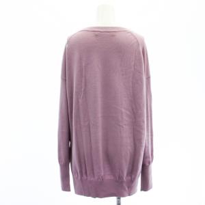 L'Appartement SIDE SLIT KNIT サイドスリットニット セーター 長袖 ウール ラベンダーピンク