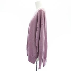 L'Appartement SIDE SLIT KNIT サイドスリットニット セーター 長袖 ウール ラベンダーピンク