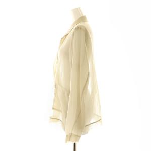 SNIDEL 24AW シアーシャツジャケット テーラード シングル F ベージュ /YQ OS