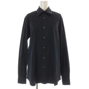 ドレスシャツ 長袖 38 S 紺 ネイビー /SY OS