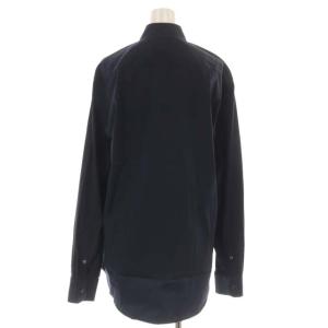 PRADA ドレスシャツ 長袖 38 S 紺 ネイビー /SY OS