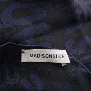 MADISONBLUE GRAFFITI PRINT SCARF スカーフ ひし形 紺 ネイビー