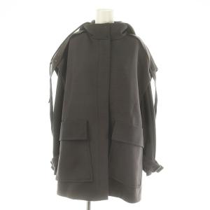 ドライポンチフードブルゾン ベスト カットソー 長袖 レイヤード 36 グレー