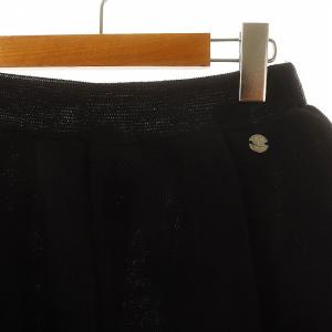 Repetto メッシュスカート 膝丈 フレア タック S 黒 ブラック /DO OS SH
