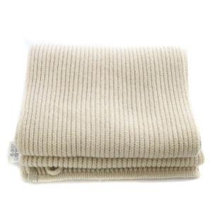 YURI PARK カシミヤ リブマフラー ニット べージュ