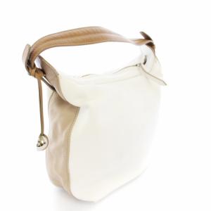 FURLA ワンショルダー ハンドバッグ レザー 白 /TK OF