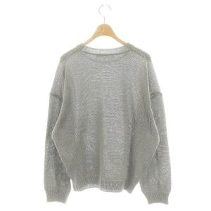 L'Appartement 24SS GENTLEMAN ニット セーター 長袖 グレー