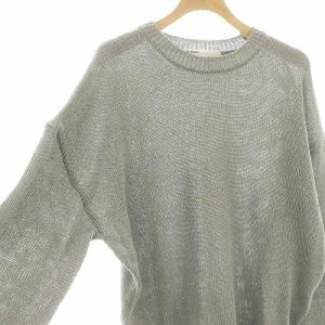 L'Appartement 24SS GENTLEMAN ニット セーター 長袖 グレー