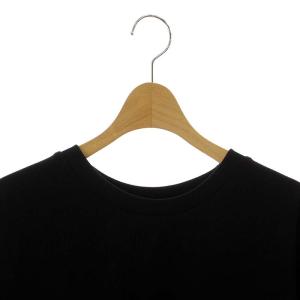 ELENDEEK 24SS SPARKLE ORGANDY CS トップス チュニック カットソー 五分袖 オーガンジー 切替 F 黒 ブラック