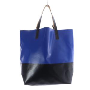 MARNI TRIBECA ショッピングバッグ ブラック ブルー