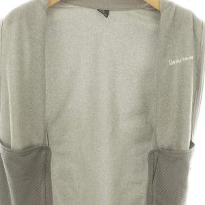 mont-bell シャミースベスト フリース ロゴ刺繍 ジップアップ M グレー 1114436