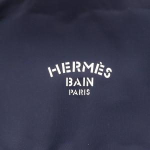 HERMES フラット トゥルース ネオバンGM ポーチ ナイロン 紺 ネイビー