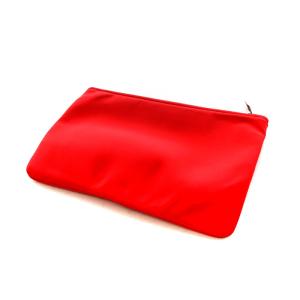 HERMES フラット トゥルース ネオバンMM ポーチ ナイロン 赤 レッド