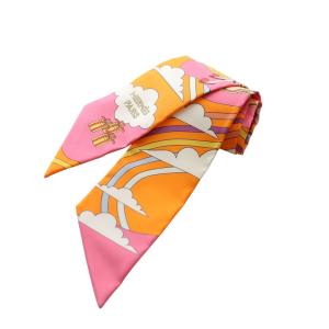 ツイリー Carres Volants 空飛ぶカレ スカーフ オレンジ系