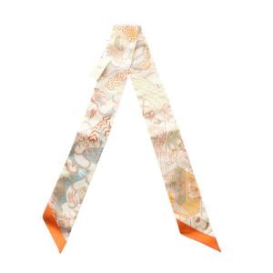 HERMES ツイリー SPLASH PARK スカーフ オレンジ系