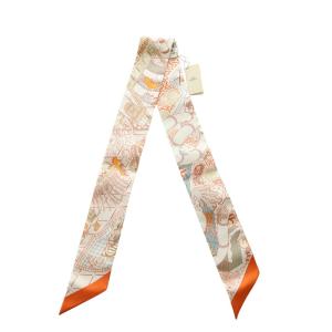 HERMES ツイリー SPLASH PARK スカーフ オレンジ系