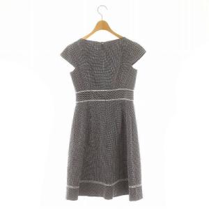 TOCCA ウォーターガラス WATER GLASS ドレス ワンピース ひざ丈 半袖 ギンガムチェック コットン