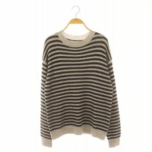 24SS Cashmere B ニット グレー ネイビー