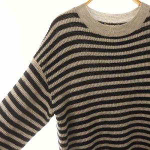 L'Appartement 24SS Cashmere B ニット グレー ネイビー
