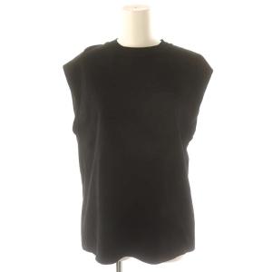 ノースリーブカットソー クルーネック 8 黒 ブラック /MI OS