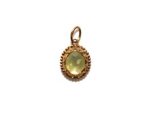 チャーム ペンダントトップ クォーツ シェル K10 ゴールド