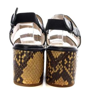 DRIES VAN NOTEN サンダル パイソン柄 36.5 ベージュ