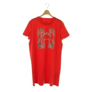 Della Cavalleria Tシャツワンピース 42 オレンジレッド 4E4530DA