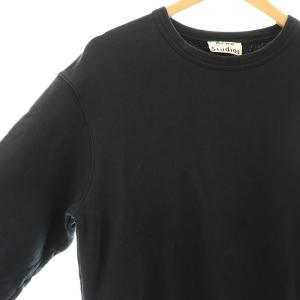 Acne Studios ロゴ スウェット プルオーバー トレーナー プリント S 紺 ネイビー