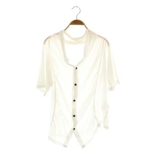 ヨウジヤマモト 20SS 半袖 ヘム カーディガン 2 白 ホワイト