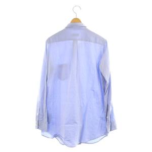 Deuxieme Classe ワイヤーウォッシュシャツ 長袖 コットン 青 ブルー