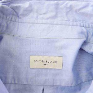 Deuxieme Classe ワイヤーウォッシュシャツ 長袖 コットン 青 ブルー