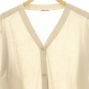 EVERYDAY I LIKE 24SS ニットカーディガン 前開き コットン ベージュ /MF OS