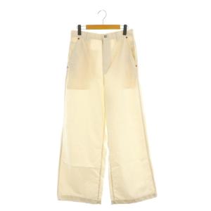 23AW Wide Work Pants ワイドワークパンツ ハイウエスト S オフホワイト