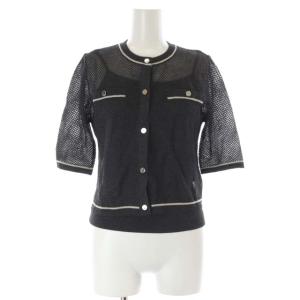 24AW メッシュニット カーデ アンサンブル 38 M ダークグレー /SY OS